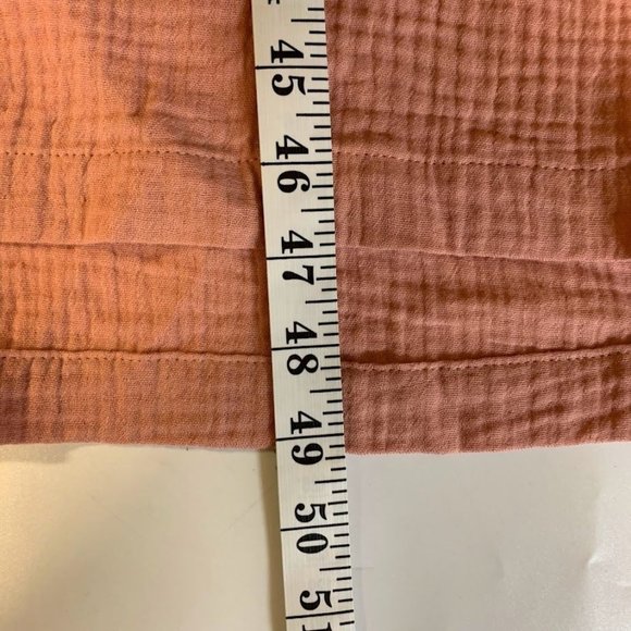 Nordstrom Women's Gauze Cotton Collared Half Sleeve Maxi Dress Size XL - Picture 13 of 13